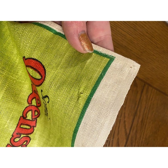 Vintage Linen Souvenir Towel Scenic Queensland Great Barrier Reef Made In Poland - Picture 12 of 12